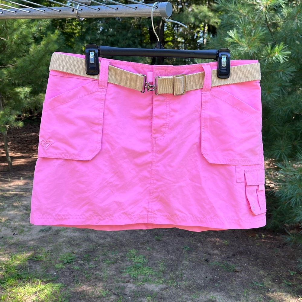 Y2K Roxy Mini Skirt Juniors Size 11 Coconut Girl Beach Summer Surfer